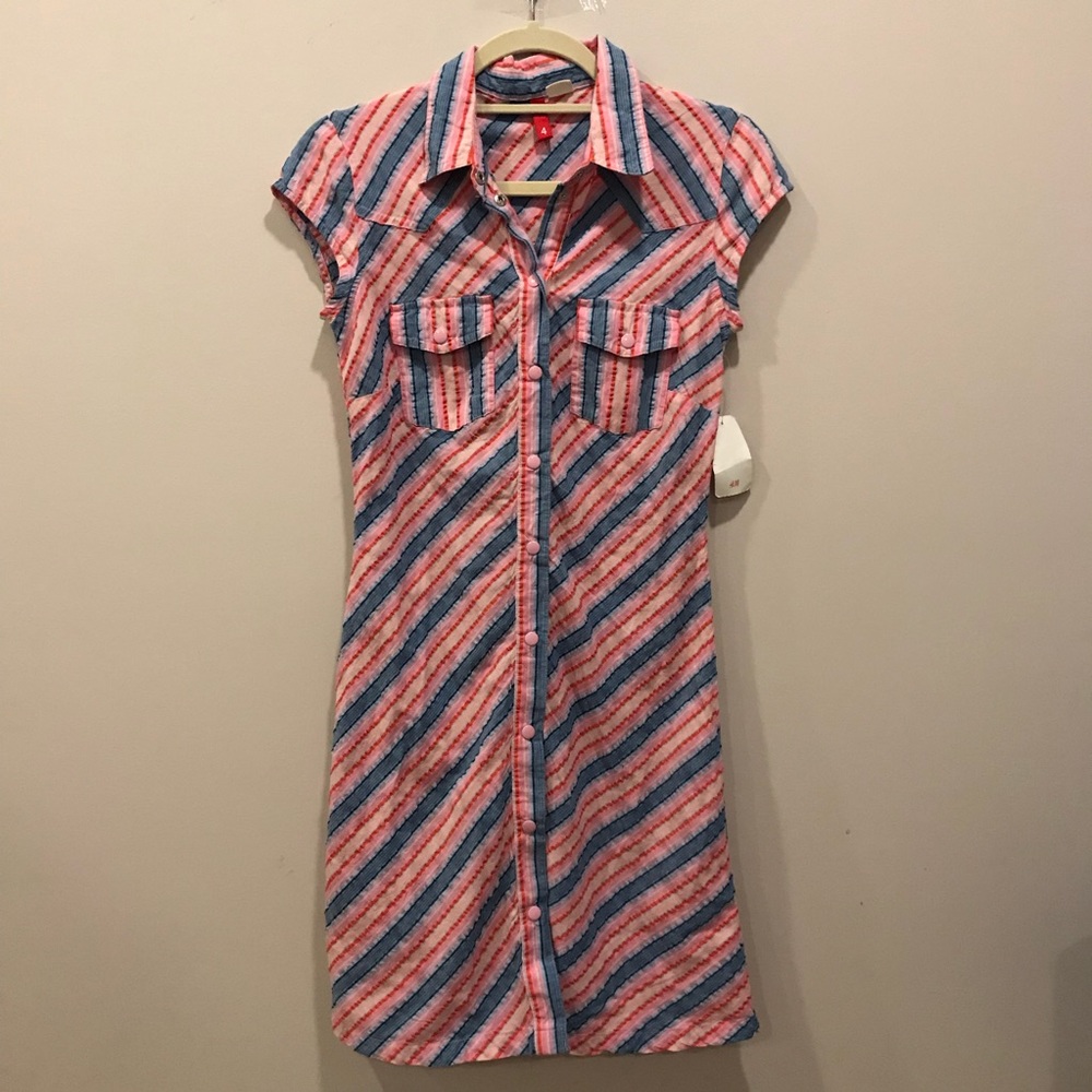 NWT H&M Shirt Dress, Size 4